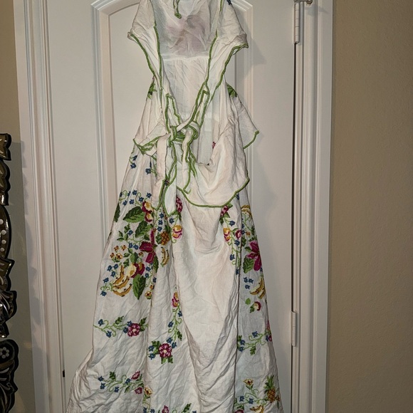 Farm Rio Tropical Romance Floral Maxi Dress size medium - Picture 9 of 11